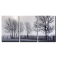 thumbnail image 2 of wall26 - 3 Piece Canvas Wall Art - Sun Shrouded in Fog Rises on a Frosty Morning. - Modern Home Art Stretched and Framed Ready to Hang - 16"x24"x3 Panels, 2 of 4