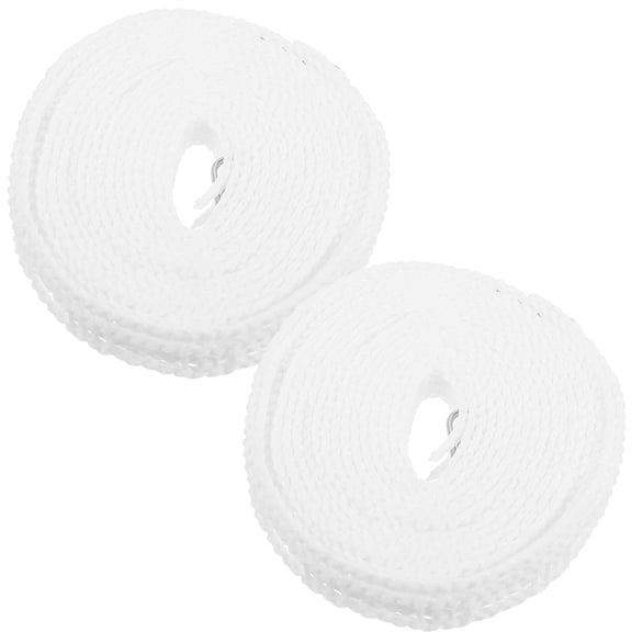 LEORX 2Pcs Home Clothesline Outdoors Windproof Rope with Pe and Stainless Steel