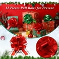thumbnail image 4 of PayUSD 12 Pcs 6 Inch Pull Bows Gift Wrapping Ribbon Pull Bows for Christmas Wedding Baskets Valentine Multicolor Wrap Accessory for Gift Present Holiday Decor, 4 of 8