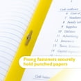 thumbnail image 4 of BAZIC 2 Pockets Poly Folder, 3 Prong Fastener Clip, Yellow Color, 100-Count, 4 of 7