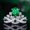 Green, variant on Luxury AAA Zircon Diamonds Gemstones Crown Rings For Women Sapphire Emerald Ruby Crystal White Gold Jewelry Bijoux Gifts