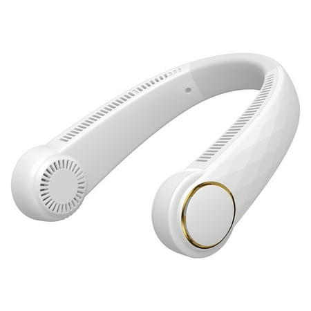 

Portable Neck Fan Rechargable Fan with 3 Wind Speeds Ultra-Quiet Wearable Mini Small Neck Hanging Fan Personal Hands-Free Bladeless Neck Fan for Office Travel Outdoor