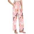 thumbnail image 2 of FORMRS Women's Pajama Pants with Pockets Soft Comfy Loungewear Sleep Bottom, Sizes S-2XL, Cute Pink Halloween, 2 of 8