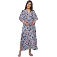 thumbnail image 1 of Moomaya Robe Maxi Kaftan de Maternité Longue pour Femmes à Manches Kimono Boutonnée, 1 of 5
