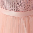 thumbnail image 6 of SuTry Children's Halloween Role Playing Princess Dress Mesh Petal Cake Dress Sleeveless Round Neck with Exquisite Flower(Pink#1,11 Years), 6 of 8