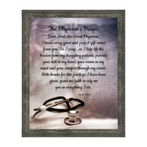 Doctor Gifts, Gifts for Medical School Graduation, Doctor Thank You Gift, Gifts for Doctors Office, Medical Doctor Gifts for Women or Doctor Gifts for Men, A Physician Prayer Framed Poem, 2186BW