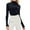 Black, variant on Ladies High Neck Slim Fit Thermal Underwear Top Long Sleeve Base Layer For Warmth And All Day Comfort In Cold Weather