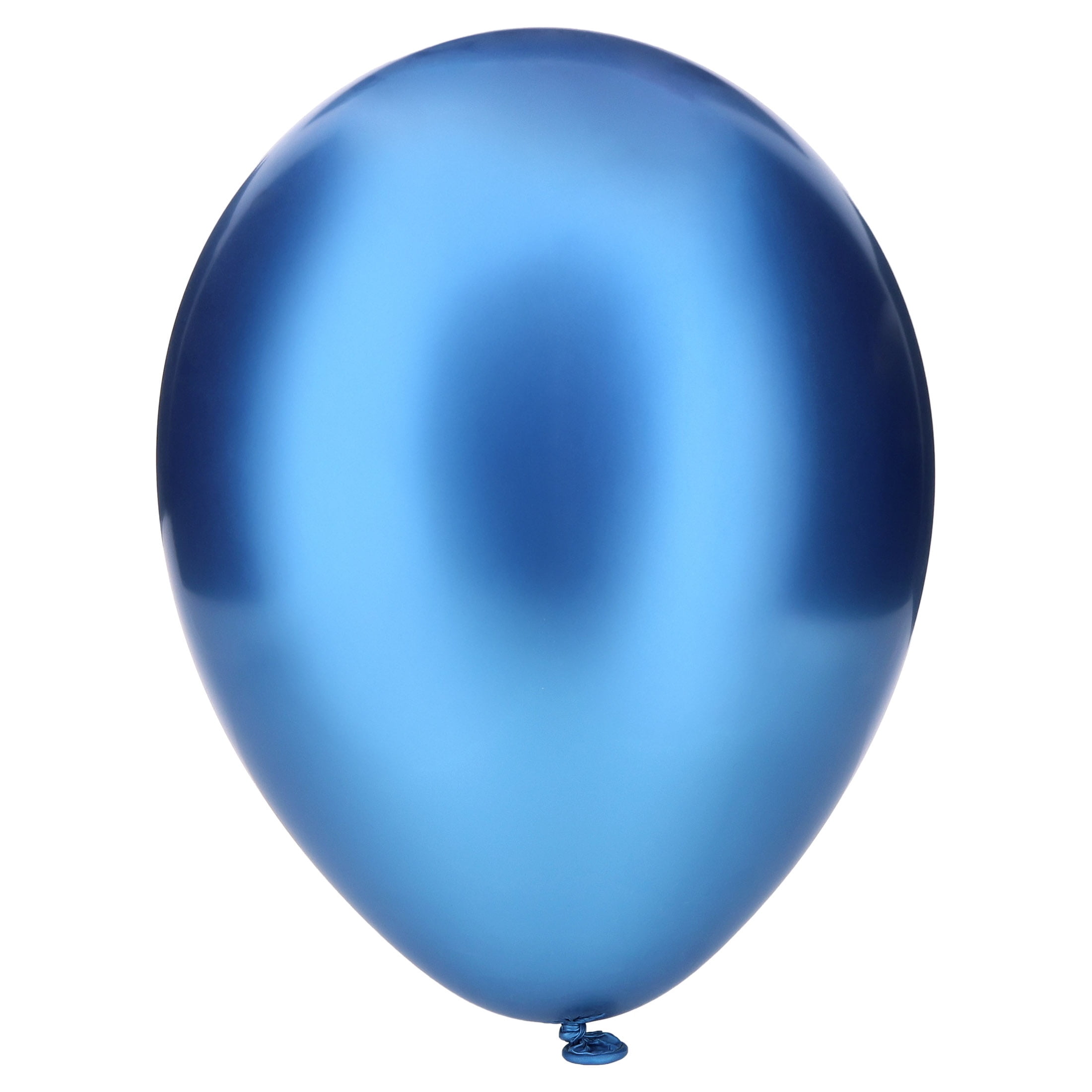 12" Blue Metallic Latex Balloons with Chrome Effect, 5 Pieces, by Way To Celebrate