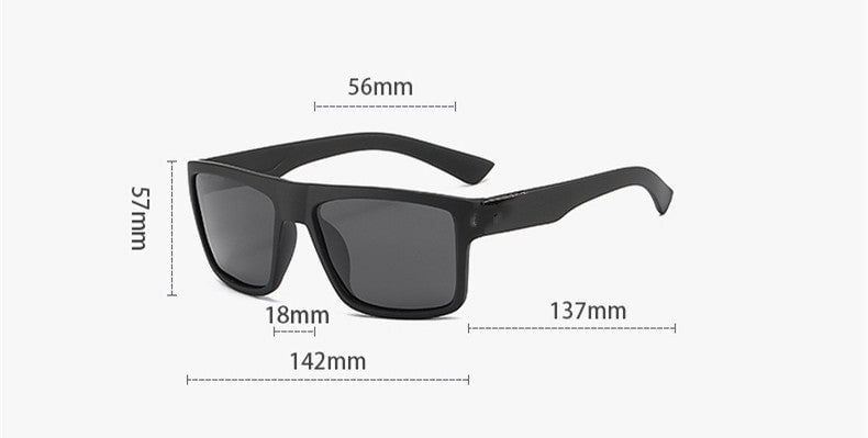 Mens Polarized Sunglasses Outdoor Sports Sunglasses for Cycling Driving Fishing Sunglasses with Black Frame and Gray