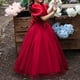 thumbnail image 5 of Vestido Para Niñas, Ropa Para Niñas, Vestido Para Niños, Vestido De Princesa De Manga Corta, Vestido De Cola De Flores, Falda, Vestido De Tutú Rojo Odeerbi LM103-5643, 5 of 9