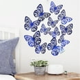 thumbnail image 2 of 12Pcs 3D Metal Texture Hollow Wall Sticker, 2 of 6
