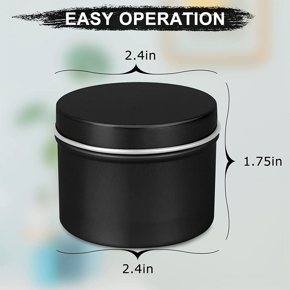 SUTENG Candle Tin 18 Pcs, Candle Containers, Candle Jars for DIY Candle Making, Arts & Crafts, Storage and Holiday Gifts