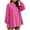 *Hot Pink, variant on VBVC Women's Oversized Crew Neck Sweatshirt , Ladies' Long Sleeve Side Split Tunic Pullover , Casual Fall Loose Fit Tops For Women, Black , S-2XL