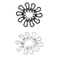 thumbnail image 1 of 20pcs Mini Gear Snap Spring Clip Hook Quick Mosquetón Llavero Herramienta 26mm, Ligero y portátil, 1 of 9