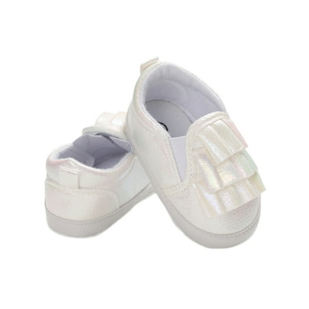 

Bmnmsl Leather Shiny Surface Soft Sole Shoes Prewalker Toddlers Non-slip Shoes