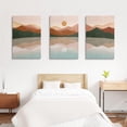 thumbnail image 5 of Boho Mountain Wall Decor Gold Sun Art Desert Decor Framed Canvas 12"x16" Mid Century Modern Nature Wall Art for Living Room,Terracotta Bathroom Decor Bedroom Pictures Boho Posters for Room, 5 of 6