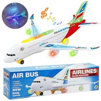 UUGEE Airplane Toys for Toddlers Boys Girls, Bump and Go Action, Kids Toy plane with Flashing Lights & Music for 3-12 Years