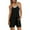 Black, variant on Shorts Jumpsuits for Women Casual V-Neck Spaghetti Strap Sleeveless Rompers w/Pockets Summer Outfits New Black XL