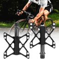 thumbnail image 4 of Un par de pedales ligeros de aleación de aluminio para bicicleta de montaña y carretera, repuesto para bicicleta (negro), 4 of 10