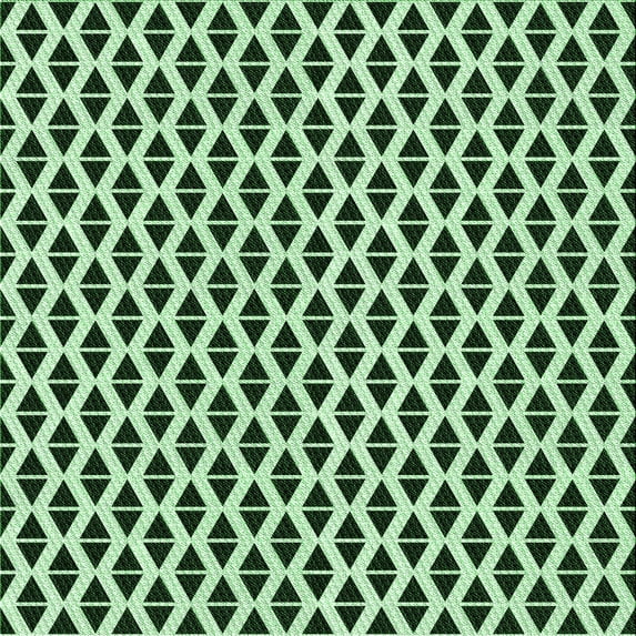 Ahgly Company Machine Washable Indoor Square Transitional Dark Forest Green Area Rugs, 6' Square