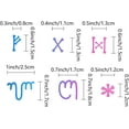 thumbnail image 4 of 2 Styles 6" Metal Letter Symbols Stencil Constellation Sign Template Elder Futhark Runes Drawing Journal Stencil Ancient Alphabet Sigil Magic Stencil for Wood Burning Pyrography Engraving, 4 of 8