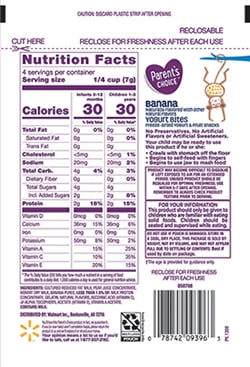 Parent's Choice Fat-Free Toddler Baby Food with Net Wt 1.0 oz (289g), Banana, Pouch (1 Pack)