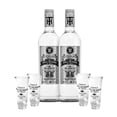 thumbnail image 1 of Pack de 2 Hacienda de Tepa Blanco 750 Ml + 4 tequileros, 1 of 1