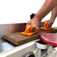 thumbnail image 3 of Bloque de empuje y barra de empuje para carpintería de seguridad, juego de 5 piezas en color naranja de seguridad, ideal para carpinteros y uso en sierras de mesa, mesas de enrutador, 3 of 5