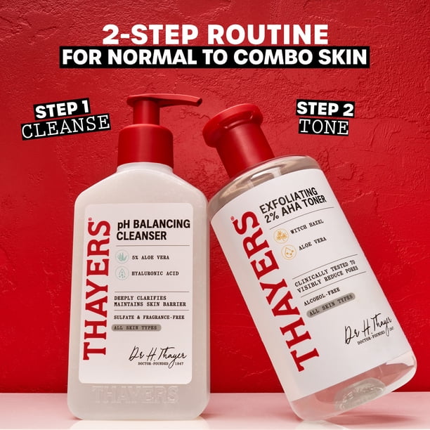 Thayers 2% AHA Exfoliating Toner, Smoothing and Pore Refining Skin