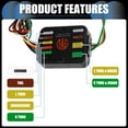 thumbnail image 4 of 1 Juego de arnés de cableado plano de 4 vías para remolque de automóvil para Toyota Highlander 2020-2021 Negro, 4 of 7