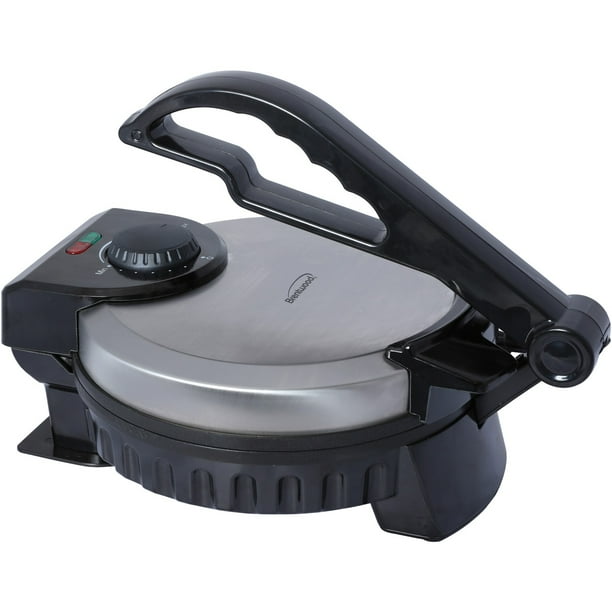 Brentwood Stainless Steel Non Stick 8 Inch Electric Tortilla Maker Contact Grill Walmart Com Walmart Com