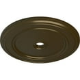 thumbnail image 3 of 41 1/8"OD x 4"ID x 2 1/8"P Classic Ceiling Medallion (Fits Canopies up to 5 1/2"), Hand-Painted Brass, 3 of 6