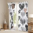 thumbnail image 4 of Homewish Modern Fashion Art Black Out Curtains, Grey Stripes Love Heart Curtains Pack of 2 (42x63 Each), Teens Kids Boys Girls Bedroom Curtains, Window Curtains Home Decor, 4 of 7
