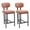 Orange, variant on Hassch Upholstered Barstools Set of 2, Armless Counter Height Bar Stools with Curved Backrest, Padded Seat & Sturdy Metal Legs, Antique Green