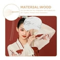thumbnail image 3 of Masteelf Handcraft Hand Fan DIY Frame Sturdy Hand Fan Wood Frame Unfinished Fan Frame Material, 3 of 8