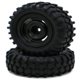 thumbnail image 1 of Tholdsy 2 uds 1/24 llantas de ruedas neumático RC pieza de actualización de plástico resistente al desgaste llantas de ruedas Rc neumático Kits de construcción modelo Negro, 1 of 6