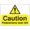 Color 3839, variant on Temporary ‘Caution: Pedestrians Look Left’ Construction Sign Safety Signs Construction Signs Site Hazard Warning Signs Metal Sign Tin Sign 8x12 Inch