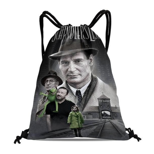 La Lista de Schindler Mochila de Cuerdas para Deportes y Gimnasio, Bolsa de Cuerdas Resistente al Agua, Bolsa Cinch, 30×40cm