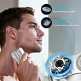 thumbnail image 3 of DaPlug Mini Electric Shaver for Men and Women, Dual Head Portable Razor with Smart Sensor, Compact Travel Size Pocket Shaver, USB-C Rechargeable, Wet & Dry IPX6 Waterproof, Low Noise, Easy to Clean, 3 of 4