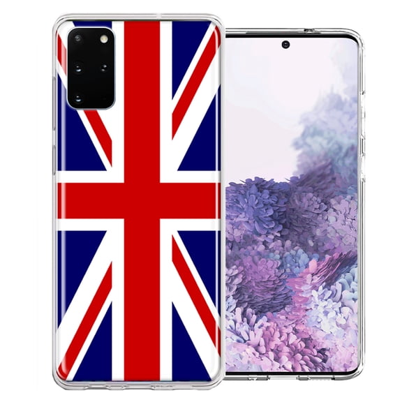 MUNDAZE For Samsung Galaxy S20 UK England British Flag Design Double Layer Phone Case Cover