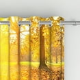 thumbnail image 5 of Aofoto Modern Living Room Curtains, Autumn Forest Scenery Room Darkening Grommet Window Drapes , 2 Panel ,42x63 inch, 5 of 5
