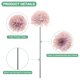 thumbnail image 2 of Uxcell Flores de Bola de Crisantemo Artificial, Ramos de Seda de Hortensia Falsos para el Hogar/Boda Rosa Otoñal 30 Pack, 2 of 7