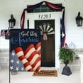 thumbnail image 6 of God Bless Patriotic America Memorial Day Garden Flag Double Sided July 4th Decorative House Yard Outdoor Burlap Flag, USA Red White Blue Star Stripe Decor Summer Home Outside Decoration 12.5x18, 6 of 6