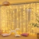 thumbnail image 1 of 1pc LED Curtain Lights Waterfall Lights 59.06inch/4.92ft, 78.74inch/6.56ft Garland Fairy Lights Christmas Decorations Wedding LED Fairy Lights Navidad Gift 2023 New Year's Day Ramadan Decorations, 1 of 4
