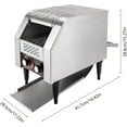 thumbnail image 3 of Miumaeov 150 Slices / Hour Commercial Conveyor Toaster,Heavy Duty Electric Industrial Toasters, 1300W Stainless Steel Countertop Restaurant Equipment for Bun Bagel Bread Baked Food, 3 of 9