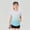 Sky Blue, variant on Girls T-shirts Athletic Mesh Short Sleeve Tee Breathable Short Sleeves T-shirts Rainbow Gradient Color Tennis Shirt for Girls (Multicolour 3-4 Years)
