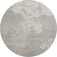 thumbnail image 2 of Addison Rugs Mayfield Premium Machine Washable Transitional Floral Silver Round Rug, 8' x 8', 2 of 5