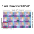 thumbnail image 3 of Castle Fairy Colorful Plaid Fabric by the Yard 1 Yard for Teens,Geometric Lattice Home Decor Fabric by the Yard,Abstract Grid Room Decor Fabric by the Yard,Breathable Home Decor, 3 of 6