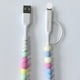 thumbnail image 2 of Bearachild Cargador de teléfono con cuentas, cable USB 2 en 1 para Nexus, carga rápida, 1 m, con cuentas de perla Cargadores de dispositivos electrónicos específicos Perla Blanca, 2 of 5