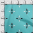 thumbnail image 1 of oneOone Coton Popeline Tissu Imprimé Ikat Flèche 1 Yard 56 Inch Wide, 1 of 4